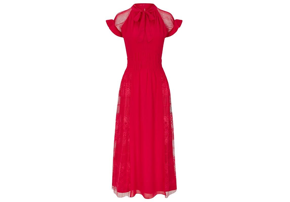 تصاميم عيد الحب فستان فساتين فستان أحمر تصاميم نسائية ملابس على الموضة فالنتاين