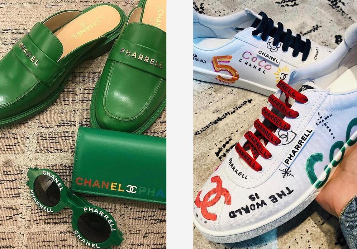شانيل فاريل ويليامز مجموعة كبسولة موضة 2019 ماركات عالمية حذاء رياضي chanel pharrell williams