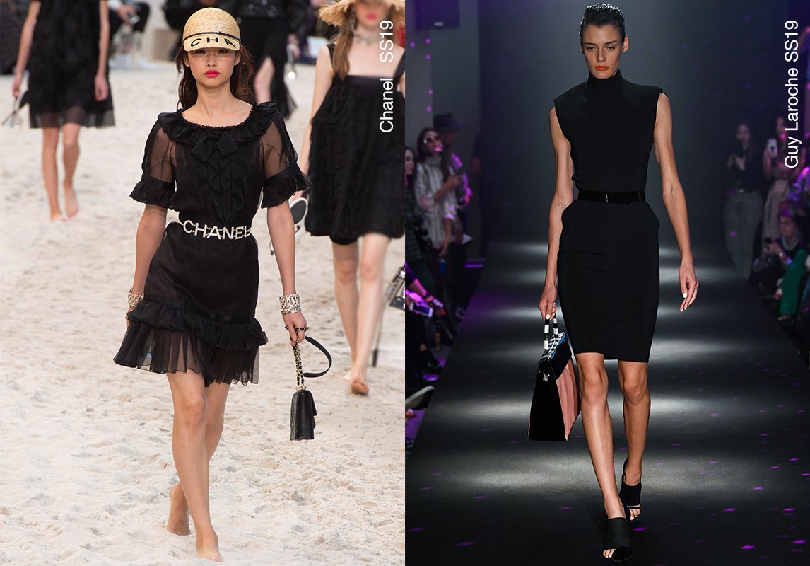 chanel شانيل فساتين هرة فستان اسود 