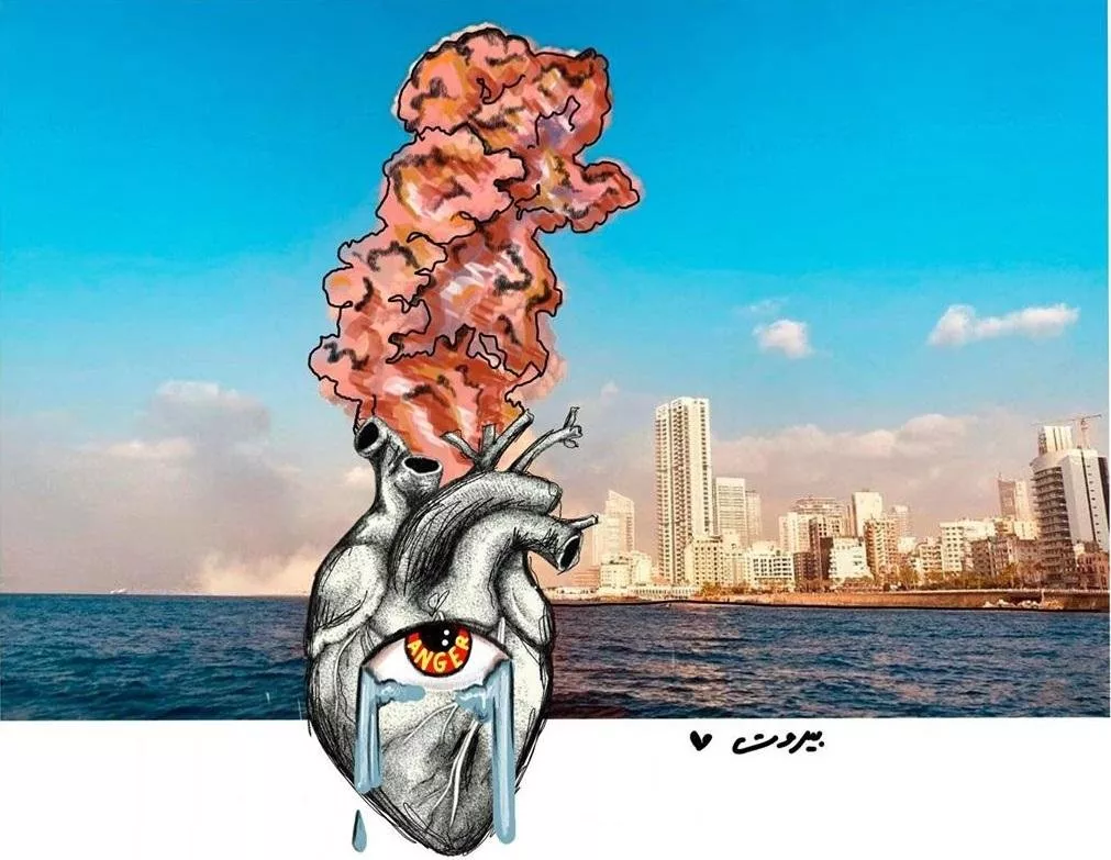 رسومات توضيحية مؤثّرة انتشرت على السوشيل ميديا بعد انفجار بيروت