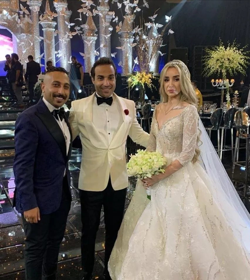 بالصور، حفل زفاف هنا الزاهد وأحمد فهمي... إطلالتان مختلفتان للعروس