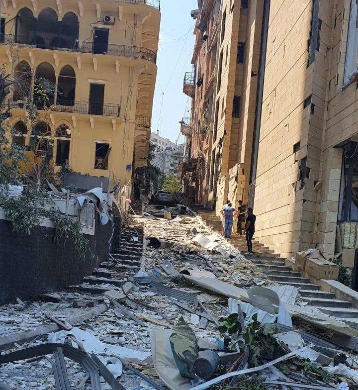 صور انفجار مرفأ بيروت لبنان انفجار نترات الأمونيوم
