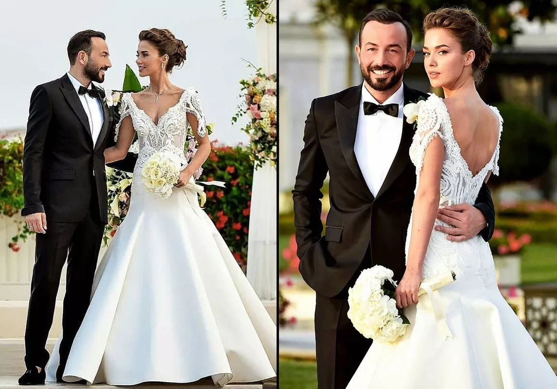 صور حفل زفاف الممثلة التركية Bensu Soral:  ثلاث إطلالات عروس ناجحة