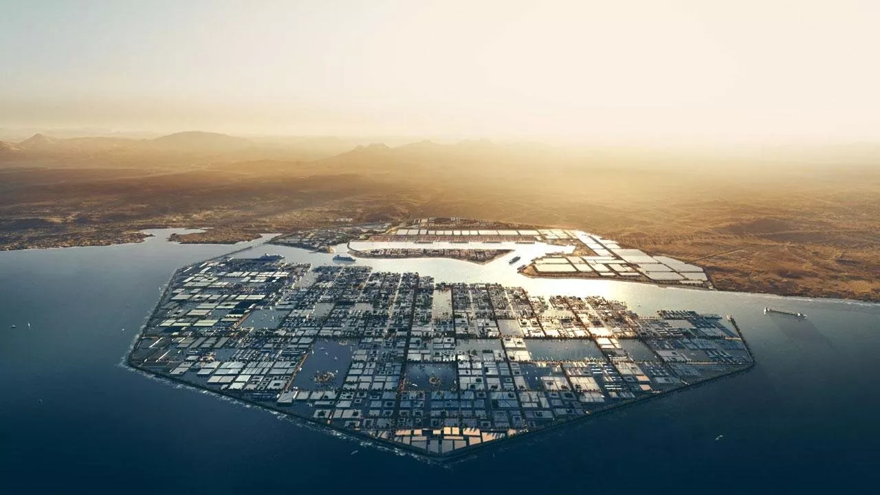 السعودية تطلق أوكساجون ضمن مشروع نيوم، أكبر تجمع صناعي عائم في العالم