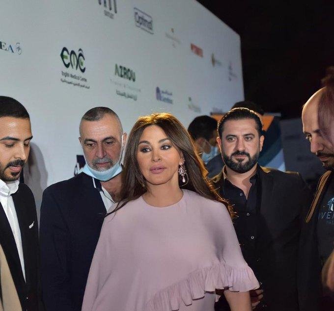 اليسا بغداد فالنتينو إليسا حفل فستان قصير - حفل سندباد لاند - موضة - موضة المشاهير - إطلالة - طلة - elissa - baghdad - iraq