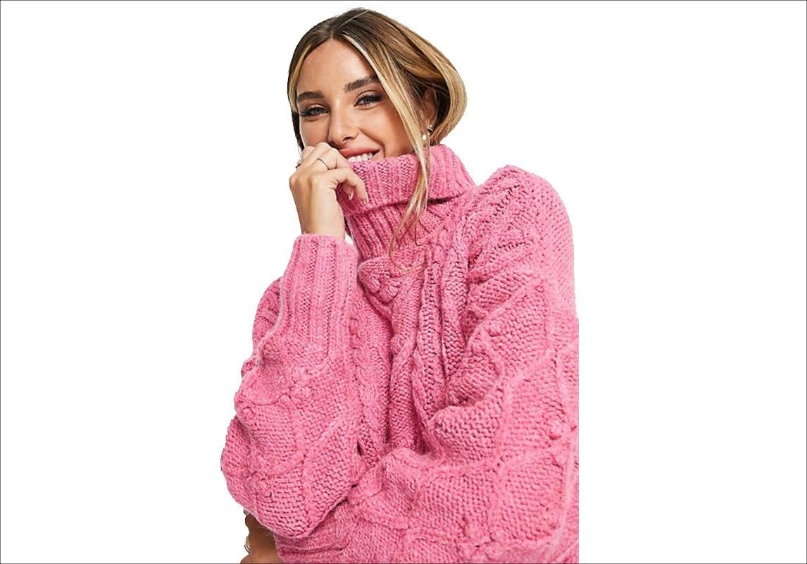 كنزة صوف من اسوس Asos  الصوف المحبوك كنزة صوف كنزة صوفية صوف محبوك كنزات