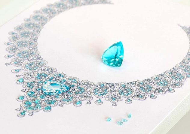 مجموعة مجوهرات شوبارد - مجموعة مجوهرات Precious Lace - عقد Precious Lace