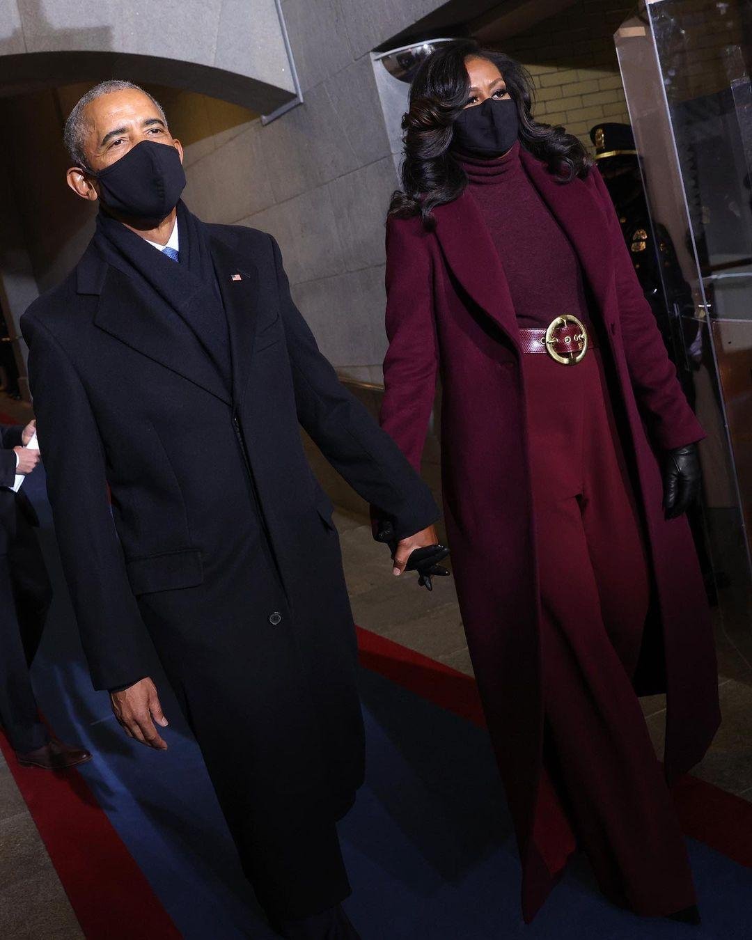 ميشيل اوباما michelle obama تنصيب جو بايدن رئيس للولايات المتحدة