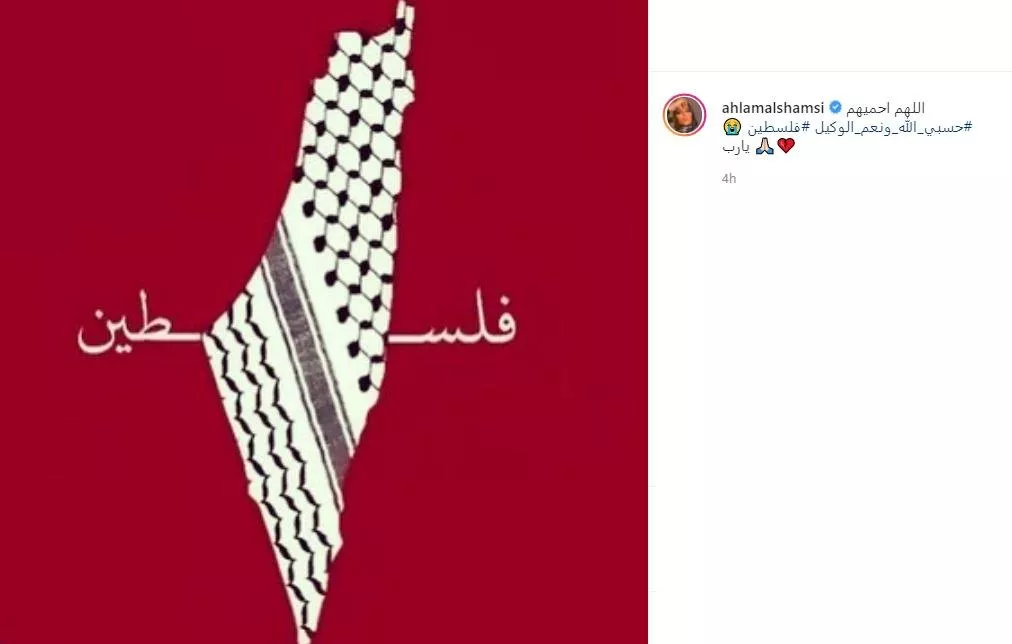 هكذا تفاعلت النجمات العربيات والعالميات مع أحداث فلسطين وتضامنت مع شعبها