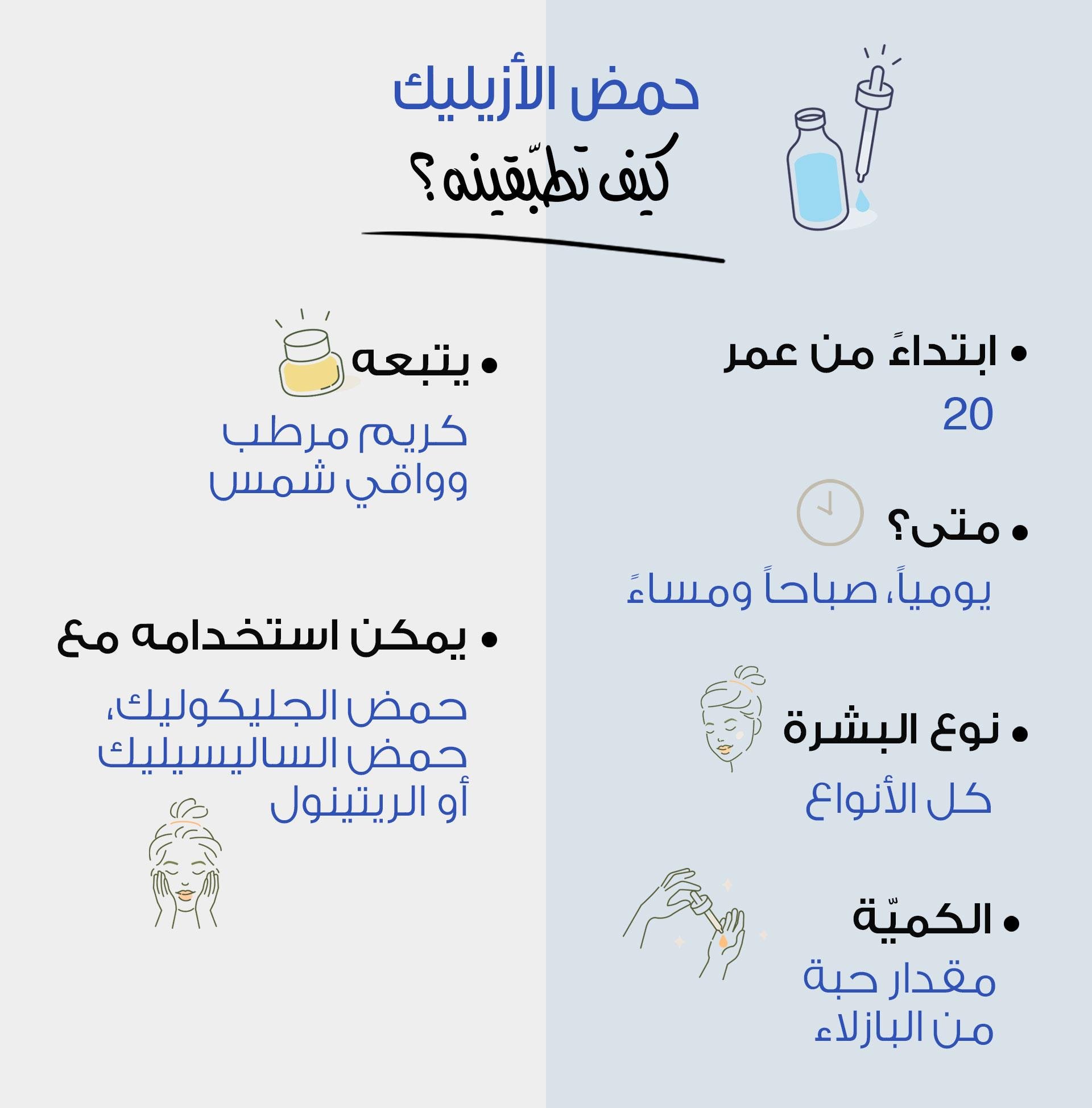 حمض الأزيليك البشرة البثور حب الشباب