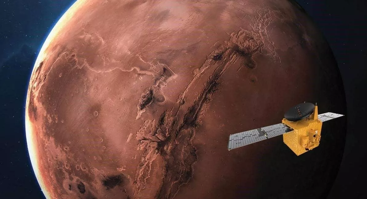 حدث تاريخي: الامارات خامس دولة في العالم تصل إلى المريخ من خلال مسبار الأمل