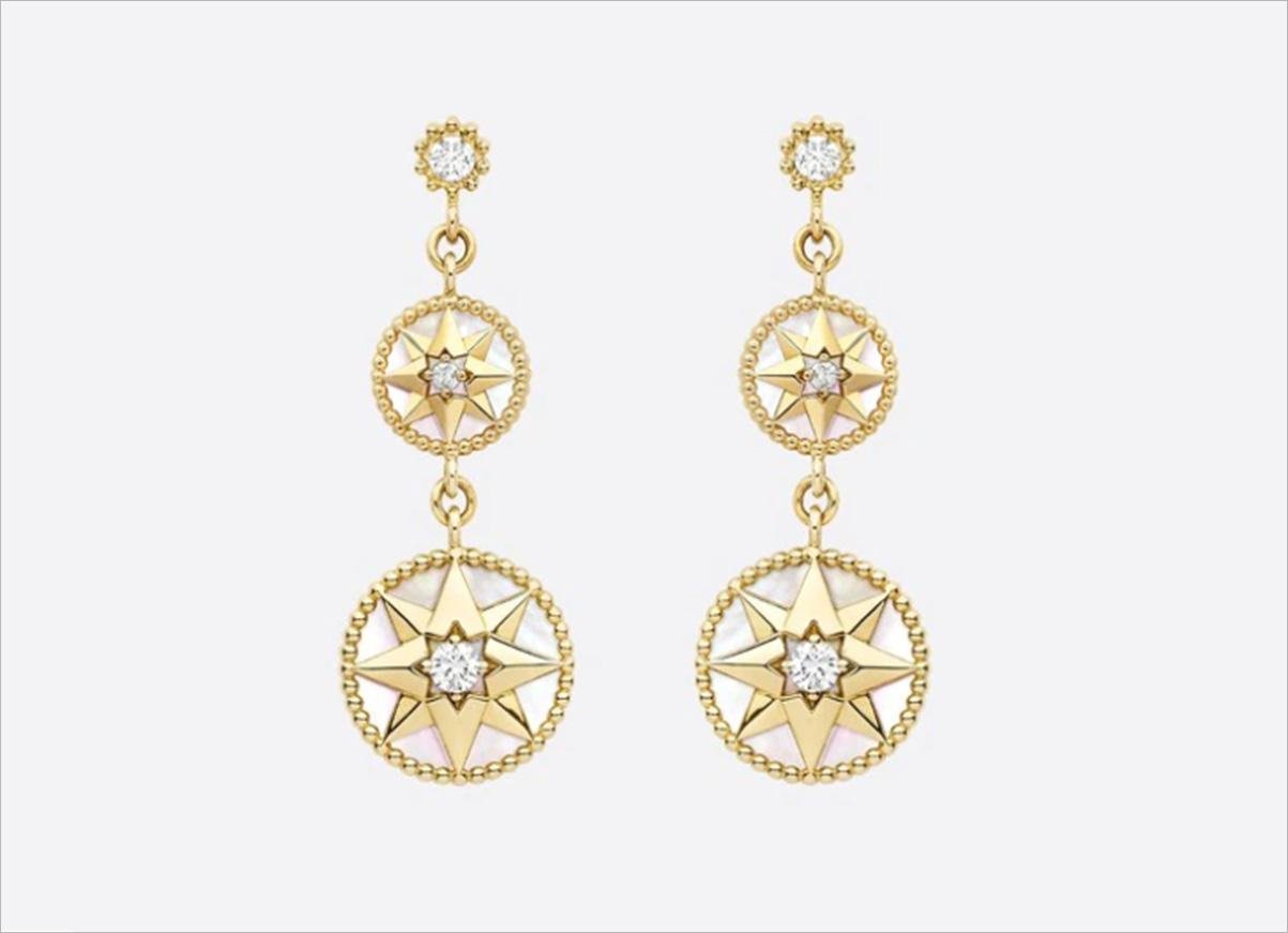 اقراط مجوهرات ديور dior