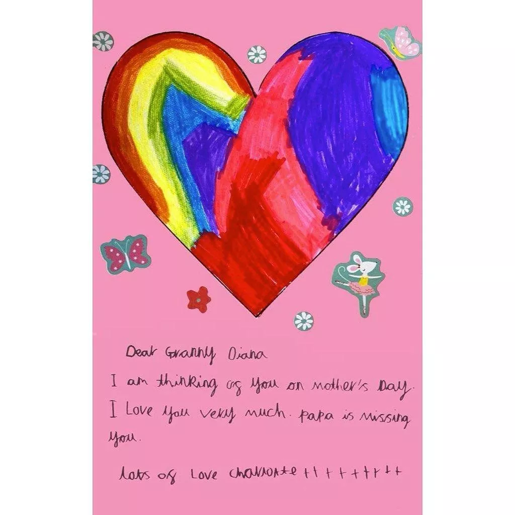رسائل مؤثرة من أولاد كيت ميدلتون والأمير ويليام إلى الأميرة ديانا، بمناسبة عيد الأم 2021