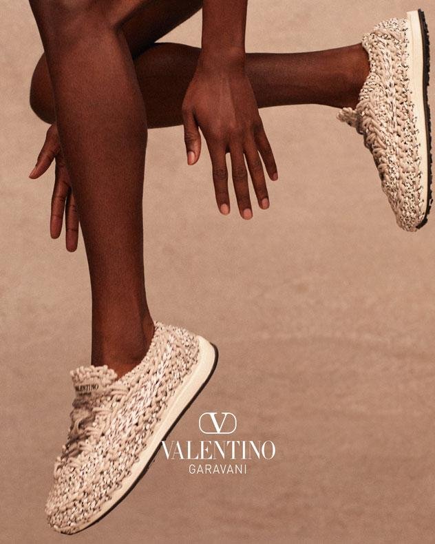 مجموعة أحذية ڤالنتينو - أحذية Valentino Garavani Crochet الرياضية