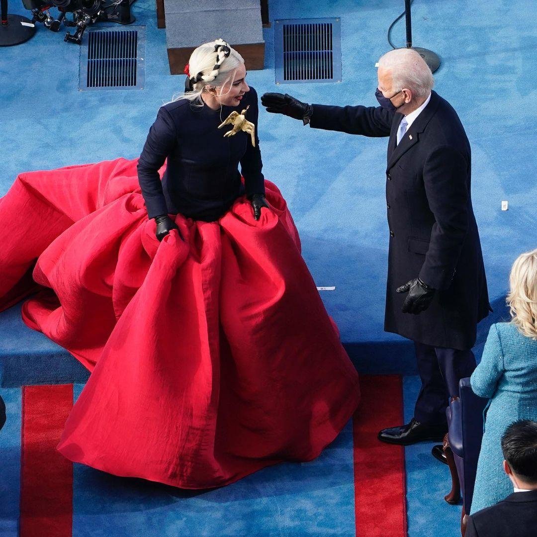 ليدي غاغا تنصيب رئيس الولايات المتحدة جو بايدن Lady gaga Joe Biden